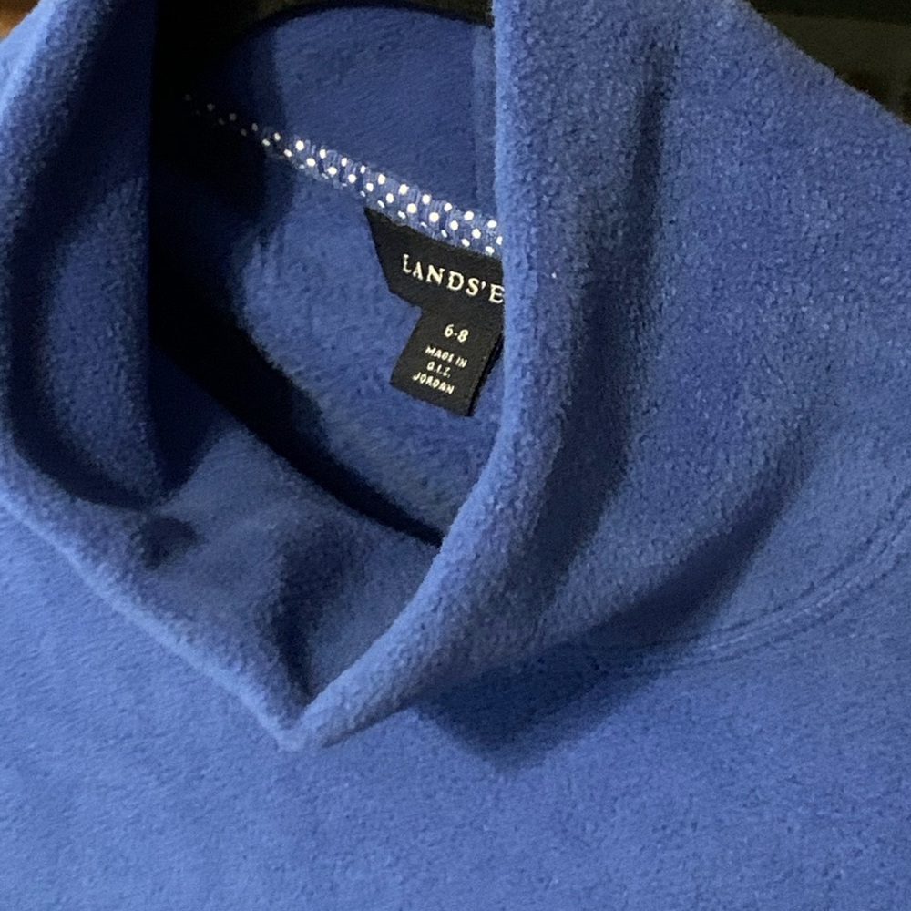 S (6-8) Lands End Ladies fleece layering top - Picture 5 of 6